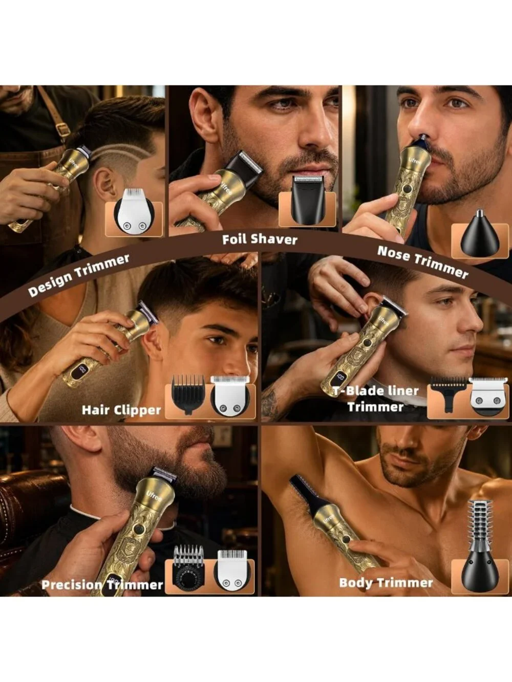 Professional Electric Beard Trimmer & Shaver for Men - Perfect Gift Idea!